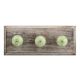 Light Green Etched Ceramic Wooden Hooks